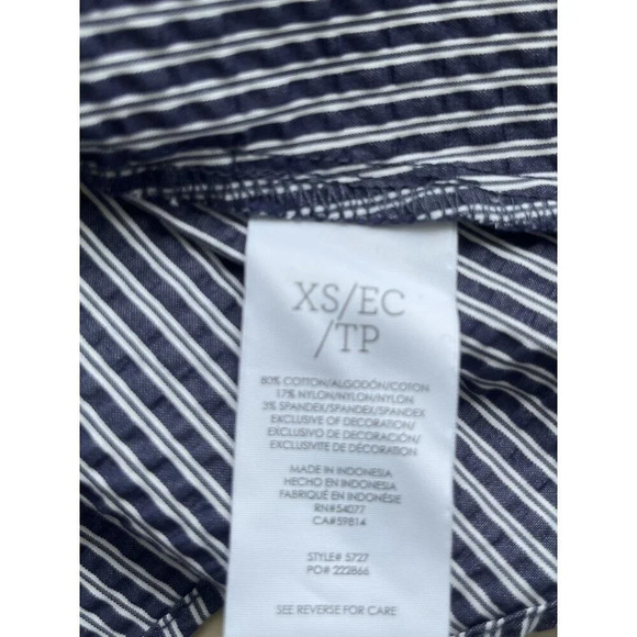 Cabi Lace Flutter Sleeve Seersucker Tank Top Blouse XS - Picture 5 of 6